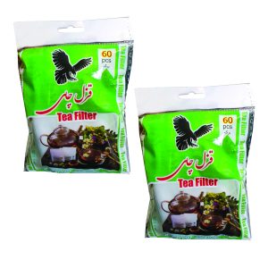 فیلتر چای قزل چای مدل کیسه ای بسته 60 عددی مجموعه دو عددی