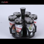 ست جای ادویه 7 پارچه کاپریس مدل پارادایس کد 12663