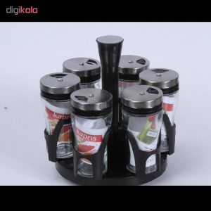 ست جای ادویه 7 پارچه کاپریس مدل پارادایس کد 12663