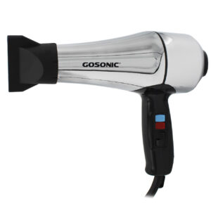 سشوار حرفه ای گوسونیک مدل GHD-229، موتور AC با توان مصرفی 1800 وات، دارای قابلیت باد سرد، فناوری تولید یون، وزن 892 گرم، تنظیم حرارت 3 حالته و کنترل سرعت 2 حالته، به همراه 1 عدد سری متمرکزکننده