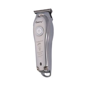 ماشین اصلاح موی صورت جیمی مدل GM-6683، اصلاح به صورت خط زن، منبع انرژی باتری، تکنولوژی اصلاح به صورت تریمر، مدت زمان شارژ ۱۲۰ دقیقه و مدت زمان استفاده پس از شارژ ۱۲۰ دقیقه، دارای بدنه‌ای سبک و خوش دست، به همراه برس تمیزکننده، 3 عدد شانه، روغن و کابل USB