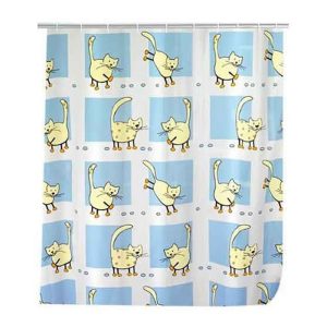 پرده حمام ونکو مدل Cat سایز 200×120 سانتی متر