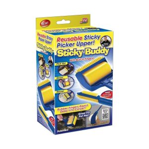 پرزگیر لباس مدل ژله ای غلتکی دائمی کد Sticky Buddy بسته دو عددی