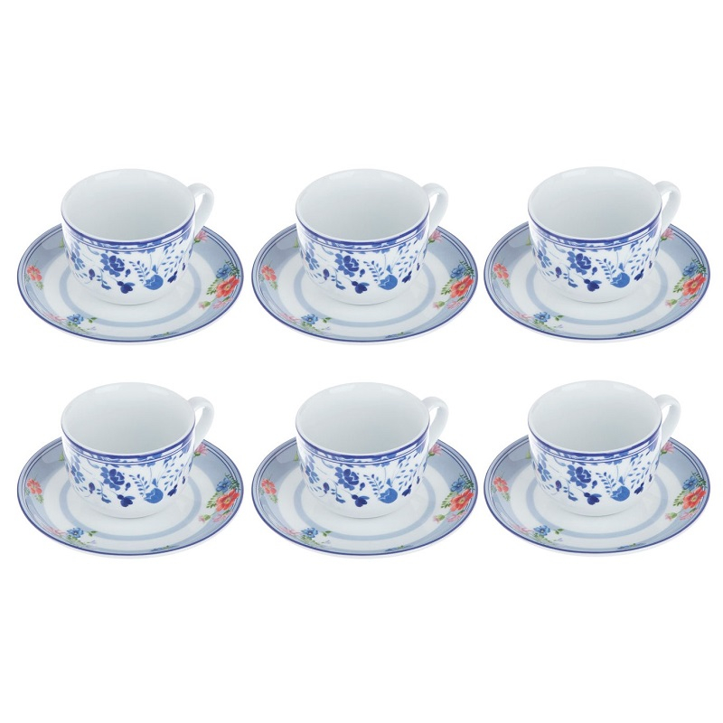 سرویس چای خوری 12 پارچه چینی زرین ایران مدل گرانادا