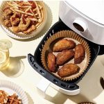 ورق نسوز شیرینی‌ پزی مدل کاغذ سرخکن هواپز طرح Air fryer مجموعه 50 عددی