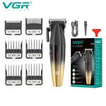 ماشین اصلاح موی سر و صورت وی جی آر مدل V-003، دارای صفحه نمایشگر، منبع انرژی باتری قابل شارژ، جنس تیغه سرامیک، مدت زمان شارژ 180 دقیقه و مدت زمان استفاده پس از شارژ 250 دقیقه