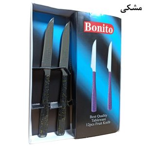 کارد میوه خوری بونیتو مدل اکلیل مجموعه 12 عددی