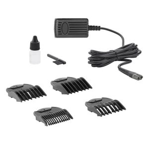 ماشین اصلاح موی سر و صورت تریمر موزر مدل 0050-1430، با 5 درجه تنظیم تیغه و قابلیت شارژ سریع، منبع انرژی برق و باتری، اندازه اصلاح 3 تا 12 میلی‌متر، جنس تیغه استیل پیشرفته، مدت زمان شارژ 180 دقیقه و مدت زمان استفاده پس از شارژ 140 دقیقه