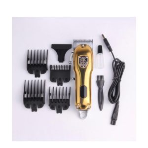 ماشین اصلاح موی سر و صورت تریمر وی جی آر مدل V-652، با طراحی ارگونومیک، دارای اهرم تنظیم و صفحه نمایشگر، منبع انرژی باتری قابل شارژ، اندازه اصلاح 3 تا 12 میلی‌متر، جنس تیغه استیل پیشرفته، مدت زمان شارژ 120 دقیقه و مدت زمان استفاده پس از شارژ 120 دقیقه