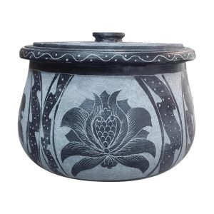 دیگ سنگی مدل قلمکاری
