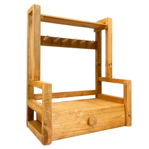 استند جا ادویه ای مدل کشو دار چوبی کد ST14
