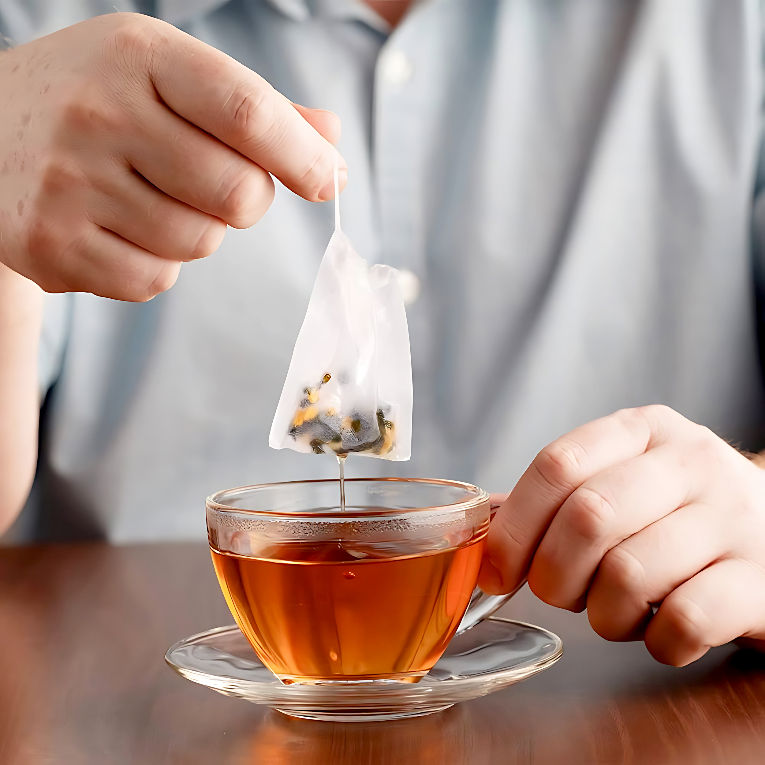 فیلتر چای مدل نخ دار کاغذی بسته 50 عددی