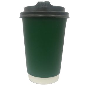 لیوان یکبار مصرف مدل کاغذی سه جداره دربدار حجم 360 سی سی بسته 300 عددی