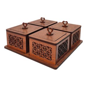 قندان مدل فروردین مجموعه 4 عددی