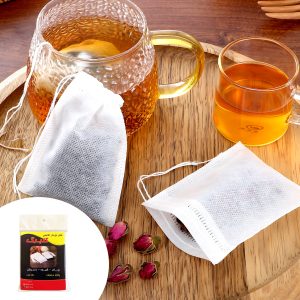 فیلتر چای مدل نخ دار کاغذی گلبرگ بسته 50 عددی