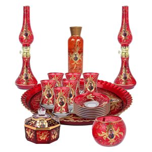 سرویس چای خوری 18 پارچه مدل شاه عباسي MIX