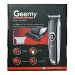 ماشین اصلاح موی سر و صورت جیمی مدل GM-6050، نمایشگر وضعیت باتری، منبع انرژی با برق، تکنولوژی اصلاح به صورت برش مستقیم، اندازه اصلاح 0.1 میلی‌متر، به‌همراه روغن، برس تمیزکننده