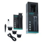 ماشین اصلاح موی سر و صورت تریمر وی جی آر مدل professional V00933، منبع انرژی برق و باتری، اندازه اصلاح 1.5 تا 4.5 میلی‌متر، جنس تیغه استیل ضد زنگ، مدت زمان شارژ 180 دقیقه و مدت زمان استفاده پس از شارژ 300 دقیقه