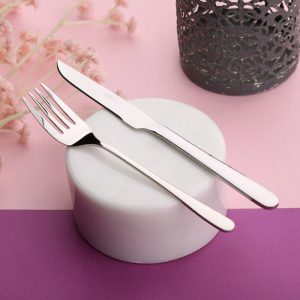 سرویس کارد و چنگال 12 پارچه میله مدل دونا براق