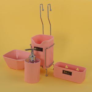 مخزن مایع ظرفشویی و جاقاشقی و جا اسکاچی بازن مدل PJ-108224