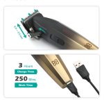 ماشین اصلاح موی سر و صورت وی جی آر مدل V-003، دارای صفحه نمایشگر، منبع انرژی باتری قابل شارژ، جنس تیغه سرامیک، مدت زمان شارژ 180 دقیقه و مدت زمان استفاده پس از شارژ 250 دقیقه