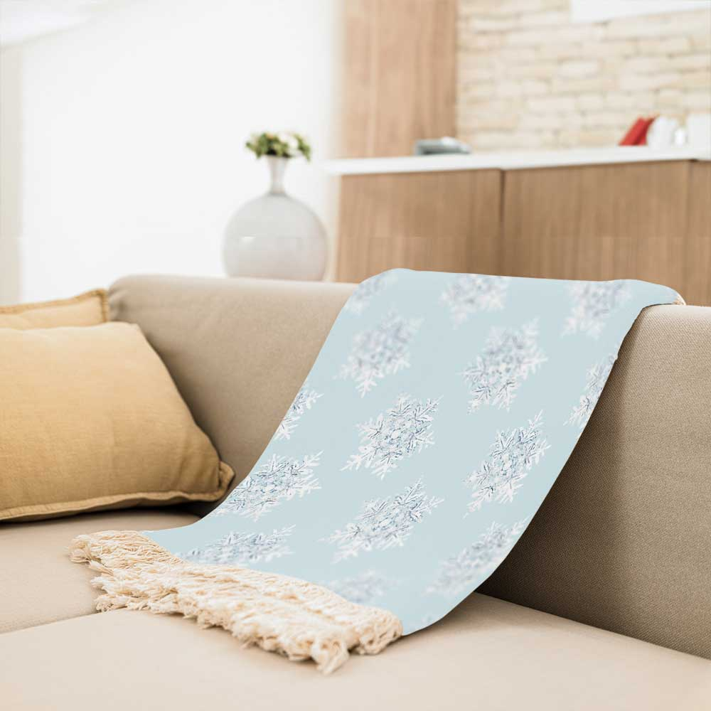 شال مبل طرح دانه های برف زمستان کد Q2SH1078 سایز 98x180 سانتی متر شال مبل طرح دانه های برف زمستان کد Q2SH1078 سایز 98x180 سانتی متر