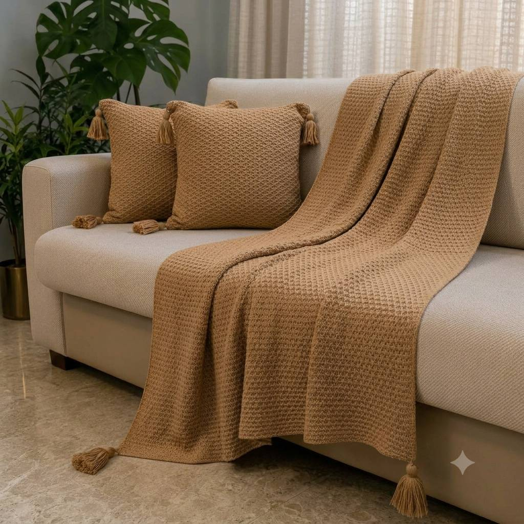 شال مبل و تخت مدل حصیری سایز 210x140 سانتیمتر شال مبل و تخت مدل حصیری سایز 210x140 سانتیمتر