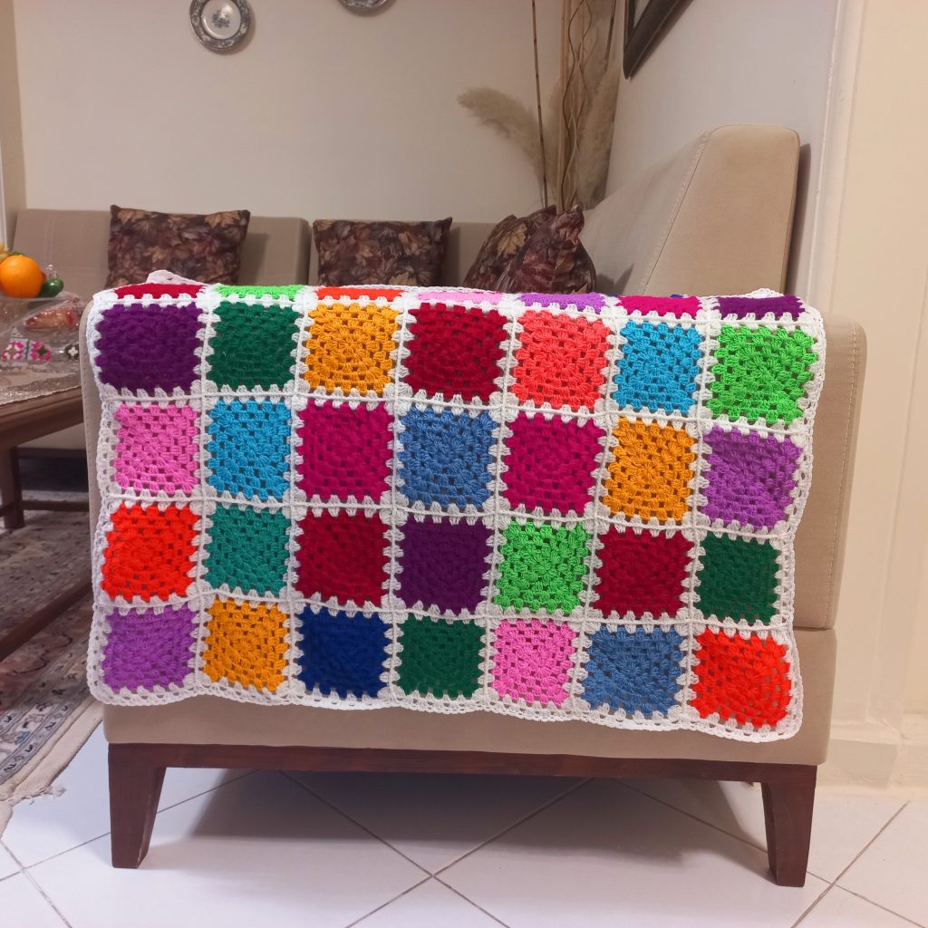 شال مبل مدل sh2 سایز  70x60 سانتی متر